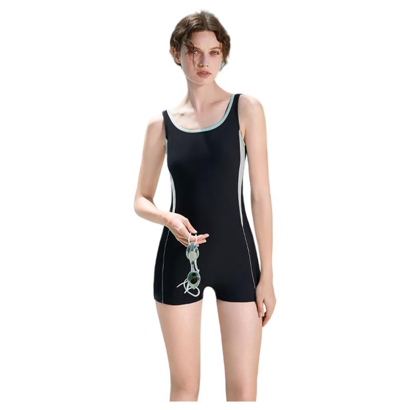 PULASSI Swimsuit One-Piece Boyleg for Women