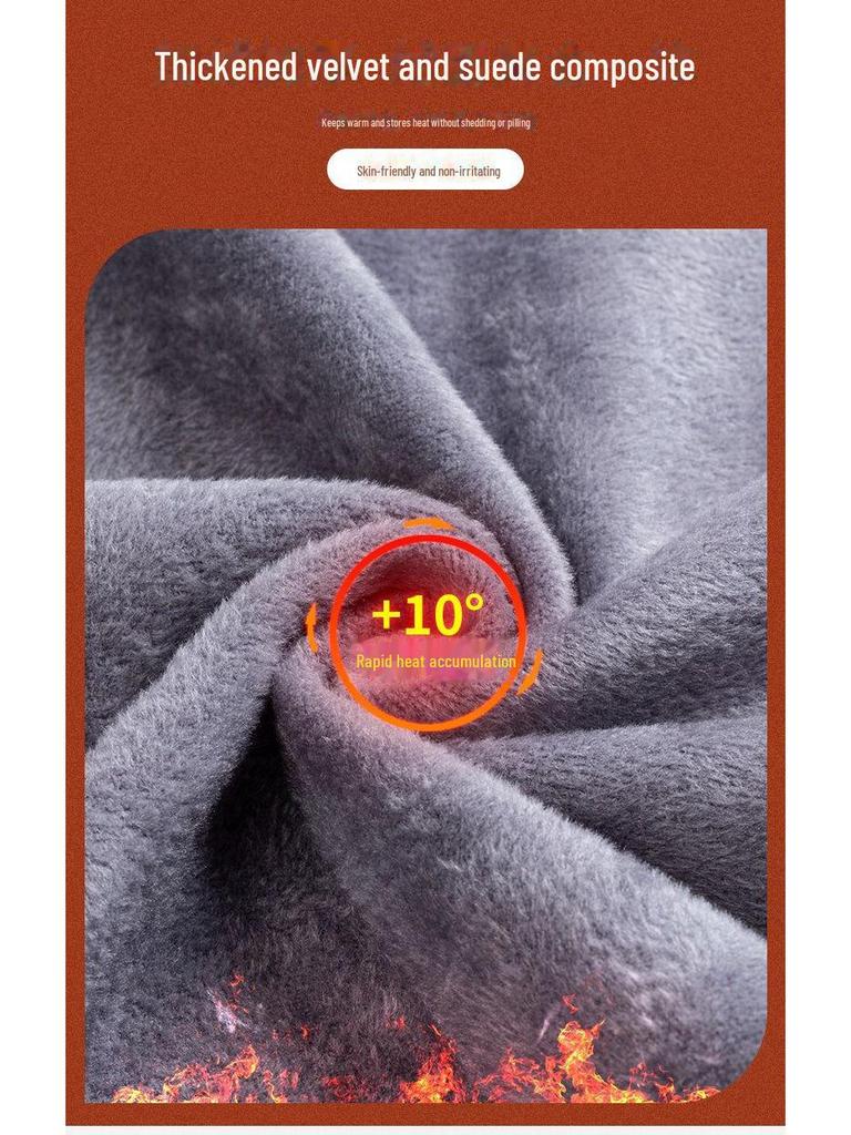 Men's Elastic Non-Iron Plaid Shirt - Warm, Thickened, Long-Sleeved for Casual or Business Wear In Autumn and Winter.