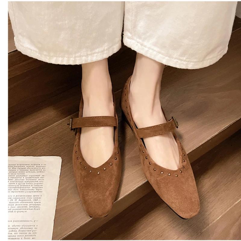 Мода 2024 года, новые дизайнерские туфли, элегантные туфли-лодочки, женские, повседневные, на низком каблуке, с пряжкой, на ремне, туфли Мэри Джейн, женские туфли-лодочки Zapatos De Mujer