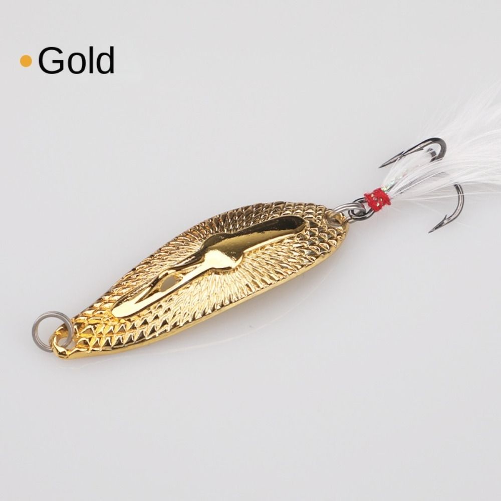 Gold Silver Fishing Lures Metal Bass Tackle New Trout Pike