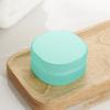 1Pc Round Travel Soap Box Creative Pp Bathroom Travel Waterproof Sealed Portable Soap Box With Lid Soap Rack Supplies