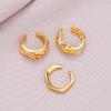 3pcs Set Alloy Helix Cartilage Clip Irregular Women Earrings Molten Ear Cuff Set  Chunky Jewelry Kit
