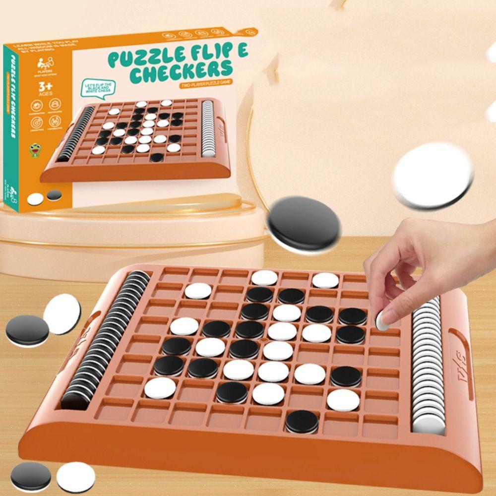 Touch Flip Flip Black White Chess Board Reversi Strategy Board Game Party Game