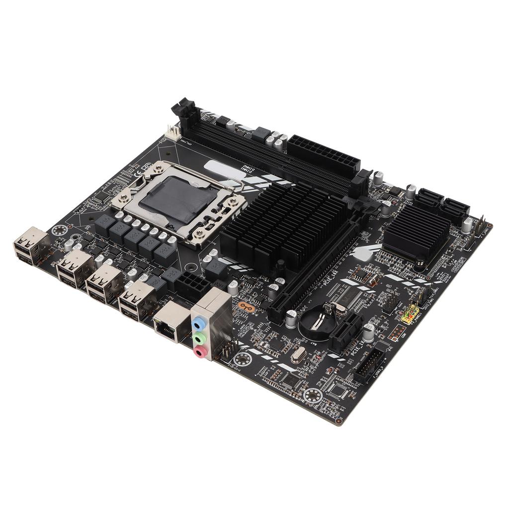 Mining Mainboard ECC DDR3 Dual Channel Support All Series LGA1366 100M Network Interface 8 USB2.0