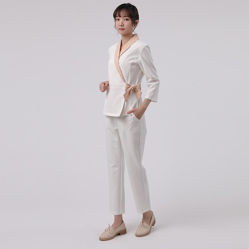 Duozhi Beautician Uniform for Women - Spa, Sauna, and Skin Care