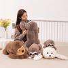 31~70cm Seals Monkey Sloth Pillows Cute Real Life Plush Toys Soft Seal Plush Stuffed Plush Housewarming Party Hold Pillow