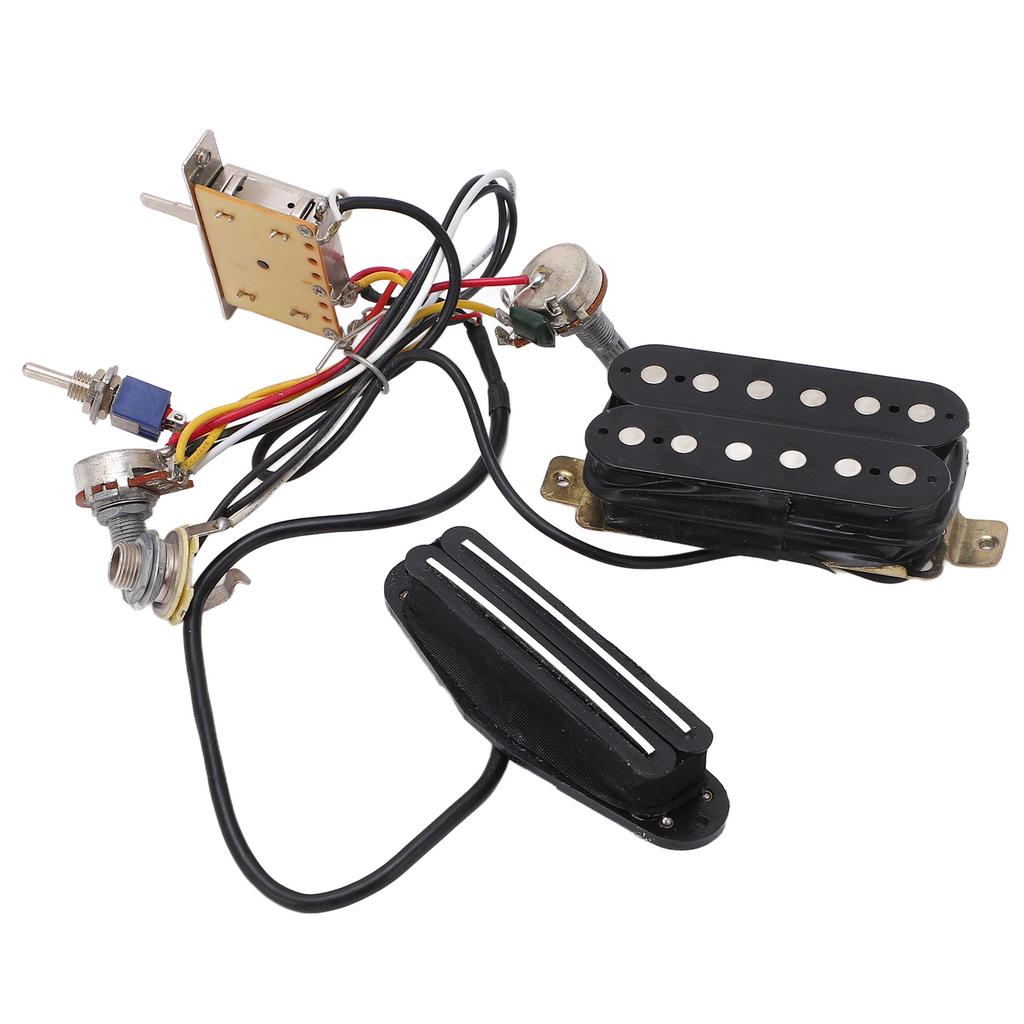 Guitar Wiring Harness Double Rail Double Coil Pickup Prewired Wiring Kit Instrument Accessories