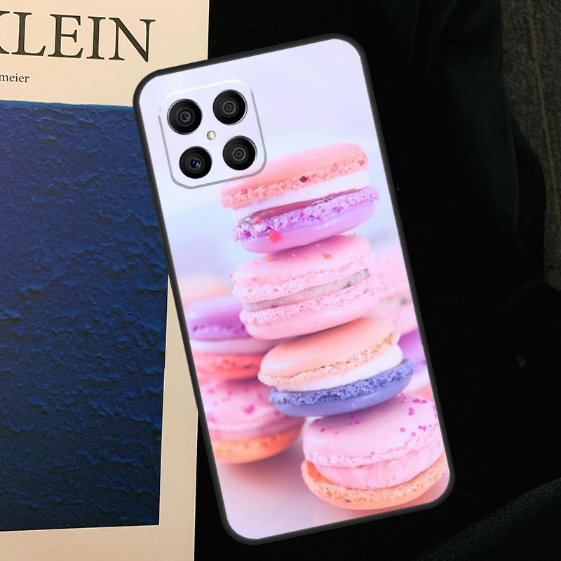 Macarons Cake Dessert Cute Case For Honor X8b X9b X9a X8a X8 X9 X9c 50 70 90 Lite Honor 200 Lite Magic 5 6 7 Pro Cover