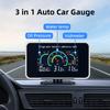 3 IN 1 LCD Digital Oil Pressure Voltage Water Temperature Combination Table With 1/8 NPT Sensors Universal For Car Truck 12V 24V