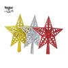 Pentagram Christmas Tree Topper - Plastic Hollow Iron Wire Star Decoration