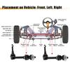 UXCELL 2pcs Front Sway Bar Link 5093111AA K80467 for Dodge for Ram 3500 2500 2003-2005