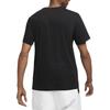 Jordan Футболка с коротким рукавом и круглым вырезом с логотипом, мужские топы, черные CJ0922-011