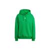 Adidas Originals Solid Color Logo Embroidered Sports Long Sleeve Hoodie Women Hoodies Green IK7692