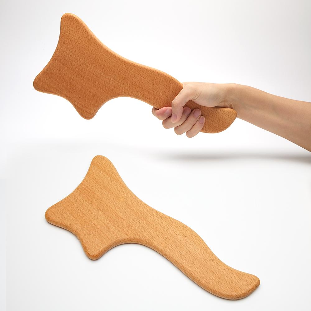 Деревянный массажер для терапии Быстрый антицеллюлитный инструмент Гуа Ша Массажер для глубокой релаксации тканей для тела Ролик для мадеротерапии Красота Здоровье