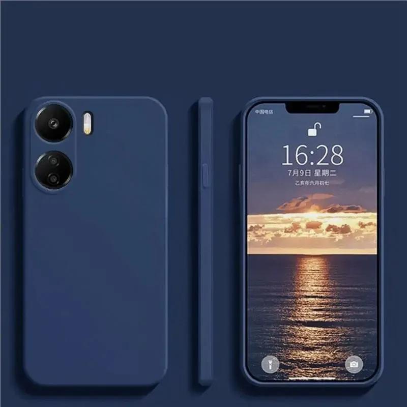 Жидкий силиконовый чехол для POCO X7 Pro, матовый мягкий защитный чехол для объектива камеры цвета конфет для Xiaomi POCO X7Pro X7