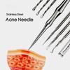 3 шт. Глубокоочищающий зажим для клеток, выскабливание и закрытие иглы для удаления угрей, новые пинцеты для удаления черных точек