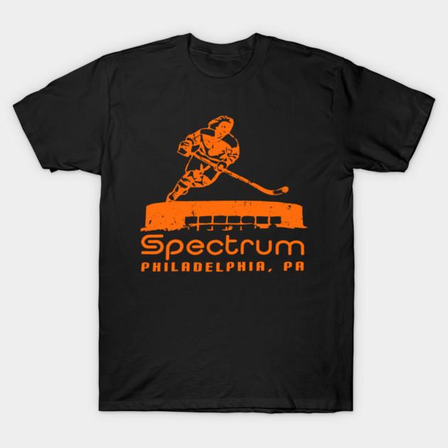 Asian Size Cotton Unisex Tshirt Print T-shirt Retro Flyers Spectrum Philadelphia Hockey T-shirt No-Cut Print Regular Fit