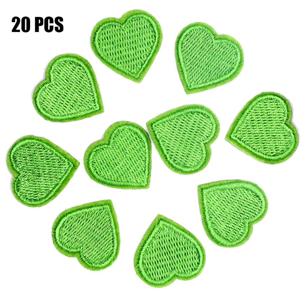 20pcs/lot Iron On Love Heart Patches Badge Appliques Clothes Sticker