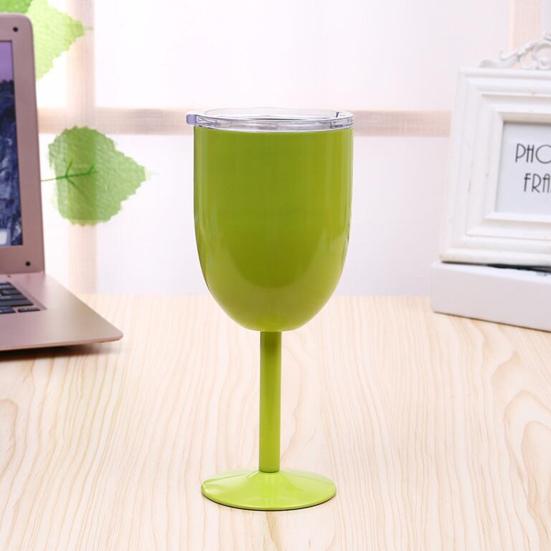 10 унций изолированный коктейльный бокал с двойными стенками и высокой крышкой стакан для коктейлей вина холодных напитков бокал из нержавеющей стали