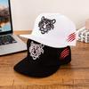 Плоская Бейсболка с вышивкой тигра для мужчин и женщин, Хип-хоп Snapback, Регулируемая, Уличная, Тракер