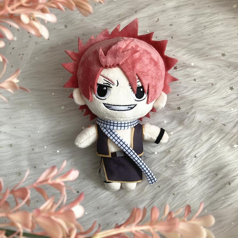 20cm Anime Fairy Tail Etherious Natsu Dragneel Plush Toy Soft Stuffed Cartoon Doll Gifts for Children