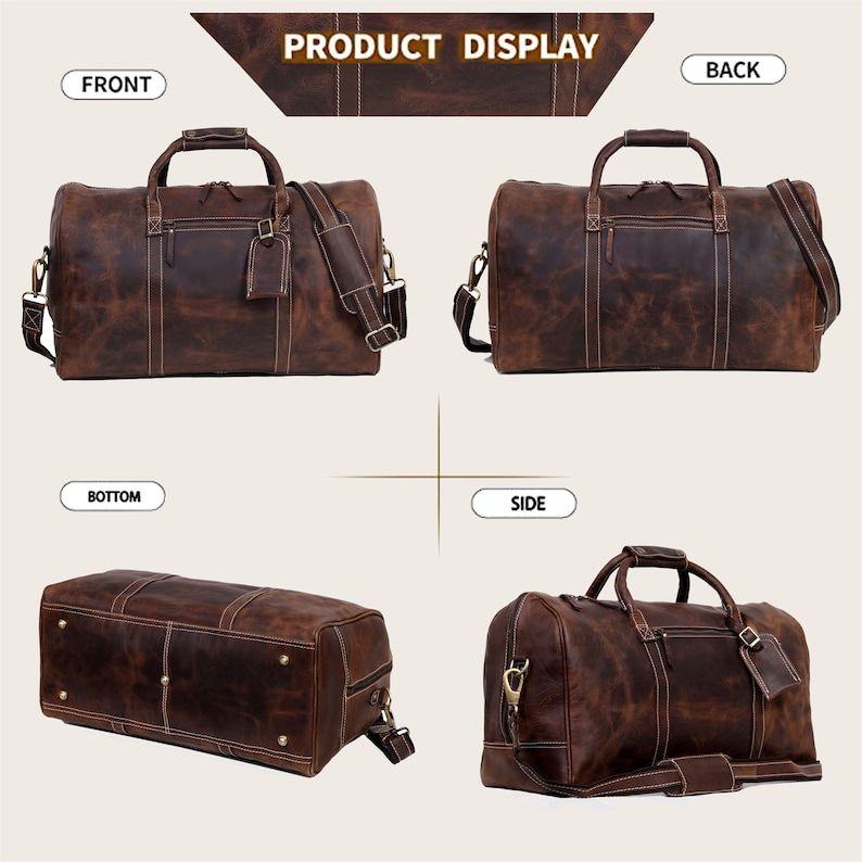 Спортивная сумка из натуральной кожи/сумка Weekender из натуральной кожи с монограммой/кожаная дорожная сумка/сумка на ночь для мужчин, рождественский подарок для него/нее
