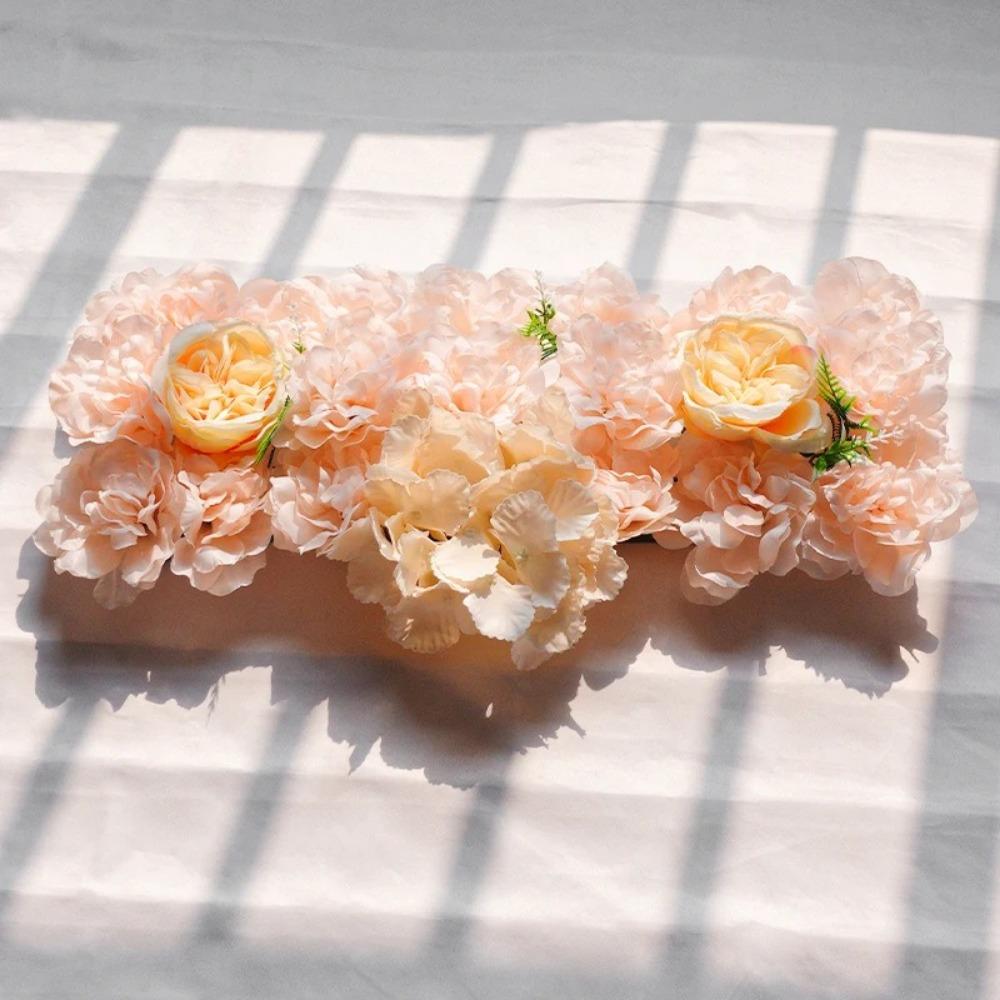 3D Artificial Flower Wall Panel DIY Arched Door Flower Row Wedding Road Lead  Garlands Accessories