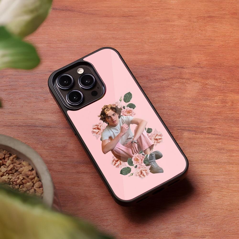 Timothee Chalamet Actor Phone Case for Iphone 16 15 14 13 Pro Max 12 11 Mini 7 8 Plus Se Xr X Xs Fundas Shell PC+TPU Cover