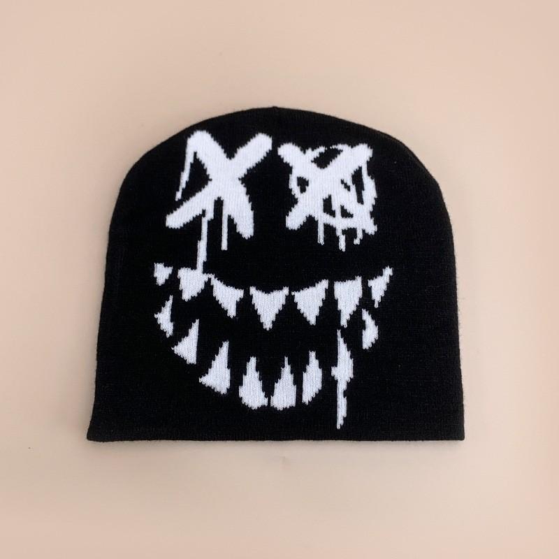 Funny Venom Knit Beanie Men Women Warm Contrast Color Hip Hop Streetwear Cap