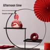 New Chinese Style Iron Art Dessert Display Stand Set