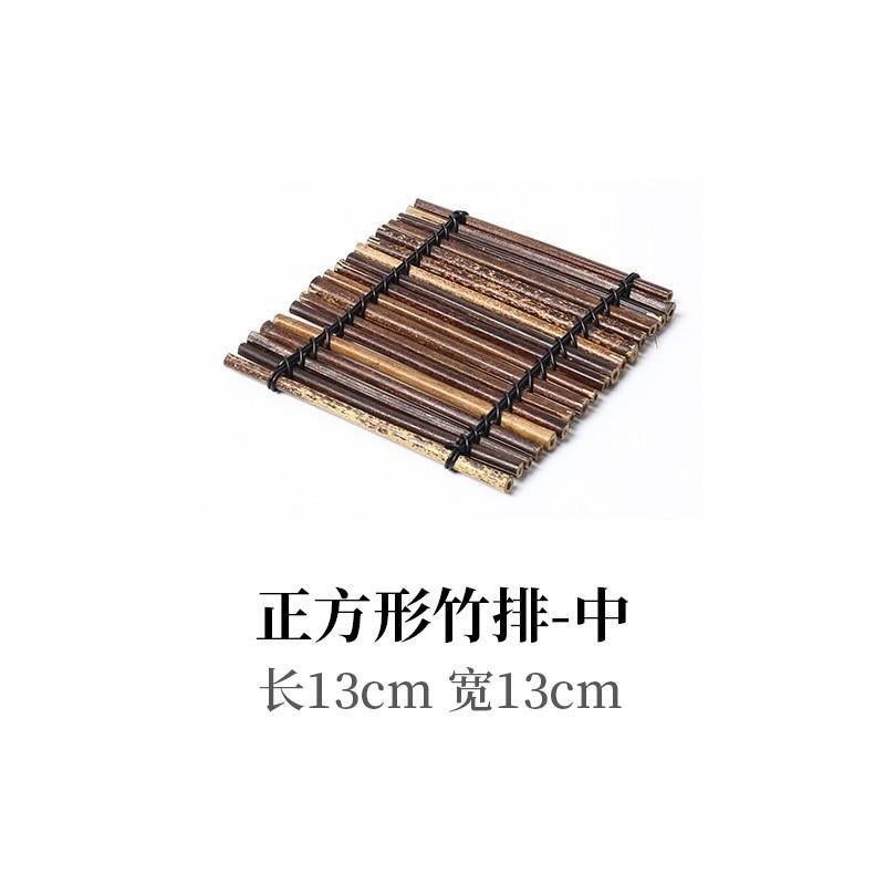 Japanese Bamboo Fence Sashimi Plating Decor Mini Bamboo Mat Sushi Cold Dish Ornament Seafood Platter Table Decoration for Restaurant Kitchen