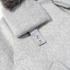 European and American style, new women's clothing, fashionable, casual, versatile big fur collar woolen padded jacket