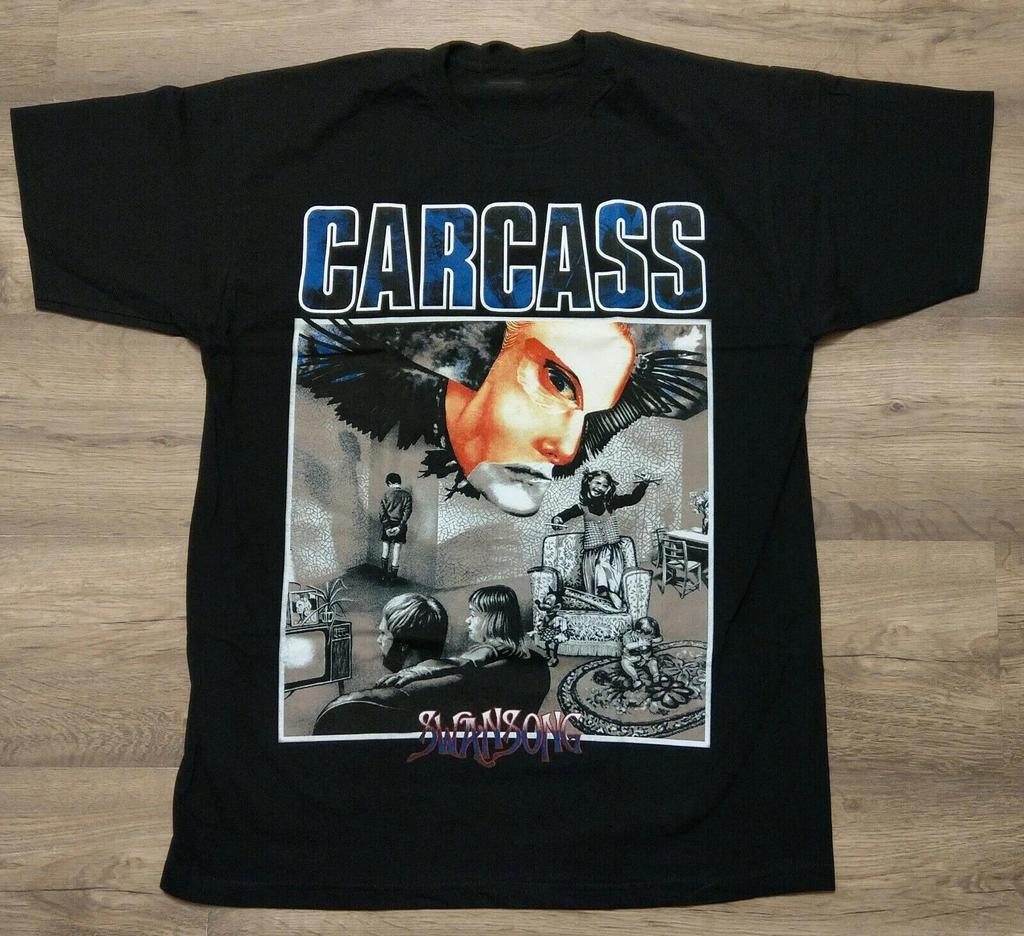 CARCASS - Swansong Band Черная хлопковая футболка унисекс Размеры S-5XL
