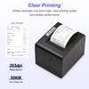 Thermal Receipt Printer 80mm Desktop Direct Thermal Printing USB+LAN Connection 300mms High Speed