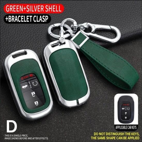 For - Honda CR-V Civic Accord Zinc Alloy Remote Smart Key Fob Cover Case