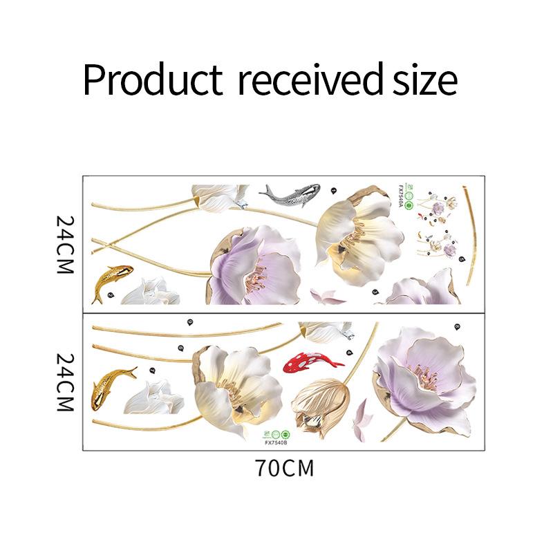 Большой тюльпан, бабочка, наклейки на стену, цветок для спальни, гостиной, декор, сделай сам, декор стены, рельефные цветочные наклейки на стены, домашний декор