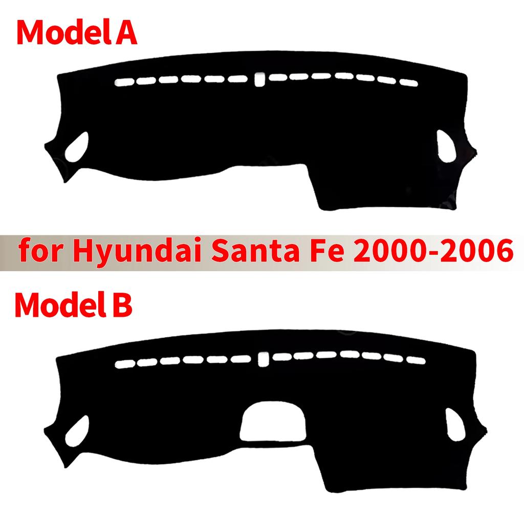 for Hyundai Santa Fe 2000-2006 SantaFe Car Dashboard Cover Sunshade Non‑Slip Protector Dash Mat Interior Decor Pad Accessories