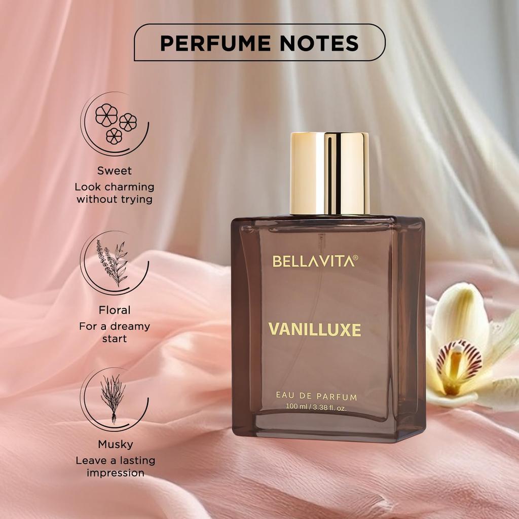 Bellavita Newly Launched Vanilluxe Long Lasting Parfum, 100ml