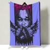 Movie TThe CCrow Throw Soft Warm Flannel Throw Blanket Multiuse for Sofa Bed Office Nap