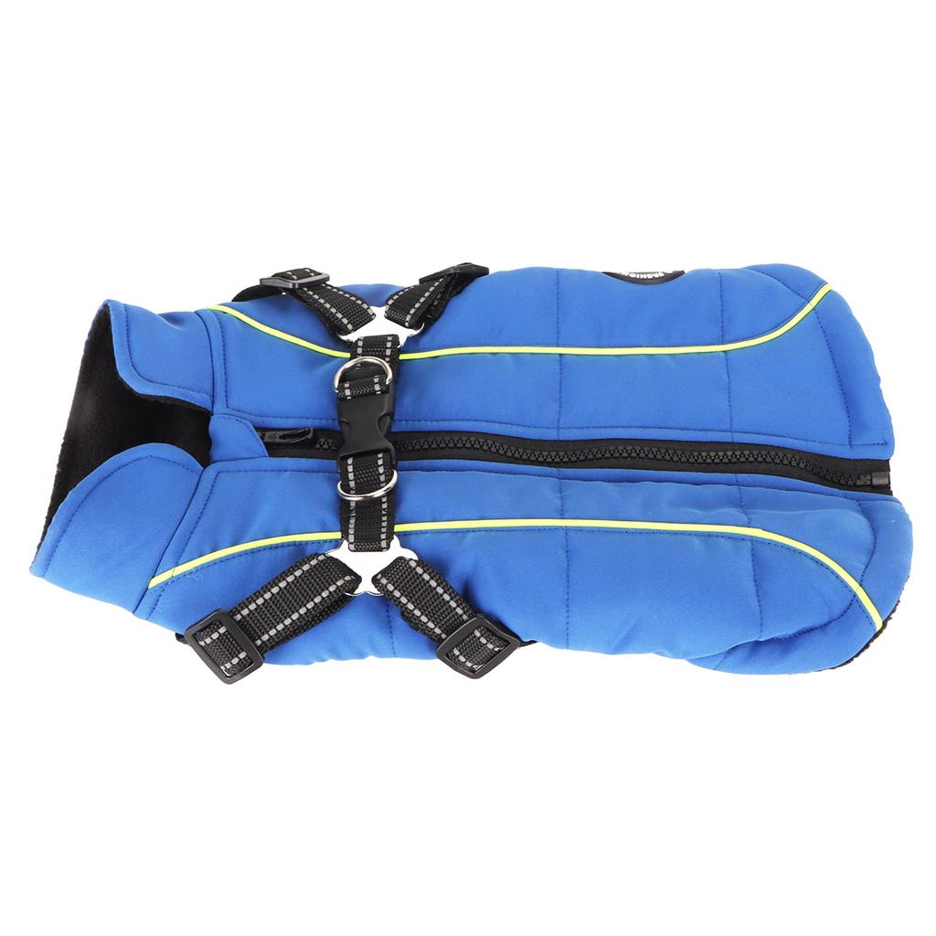 Пальто для собак, теплая водонепроницаемая светоотражающая жилетка для собак, утолщенная шлейка для собак, пальто для зимы и осени