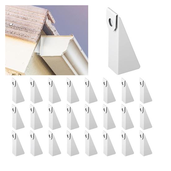 25 шт. Белые алюминиевые подкладки для желобов для выравнивания для 5-дюймовых желобов K-стиля DIY желоб