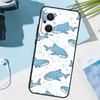 Чехол с китовыми акулами для OPPO Reno 14 F 12 11 10 13 Pro 11F 12F 13F 7 8 Lite Чехол для OPPO Find X8 X6 X5 X9 Pro