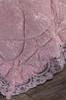 Ayzer Velvet Comforter Set 6pcs, Comforter 240x250, Sheet, Pillowcase 50x70, Double Size, Powder