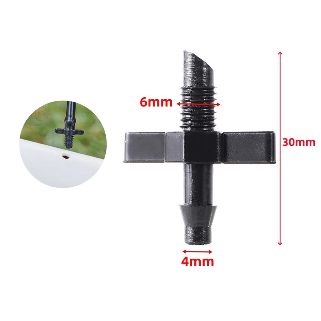 50/100/200Pcs Garden Hose Connectors 4/7mm Hose Single Barbed Straight Joints for Drip Irrigation System and PVC Pipe Fittings