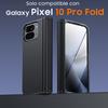 Для Google Pixel 10 Pro Fold с магнитной зарядкой [Скрытая подставка][Защитное стекло][Защита шарнира] Тонкий ударопрочный защитный чехол для телефона - Черный
