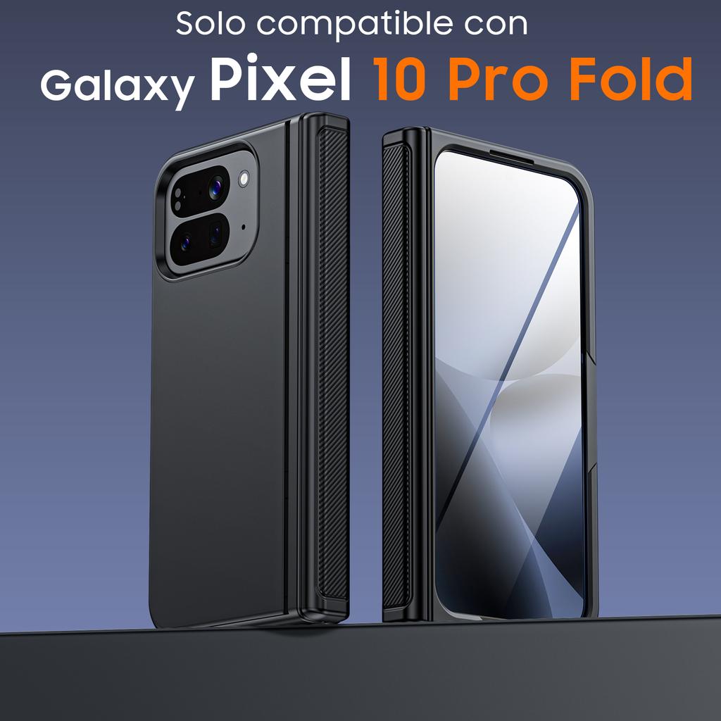 Для Google Pixel 10 Pro Fold с магнитной зарядкой [Скрытая подставка][Защитное стекло][Защита шарнира] Тонкий ударопрочный защитный чехол для телефона - Черный