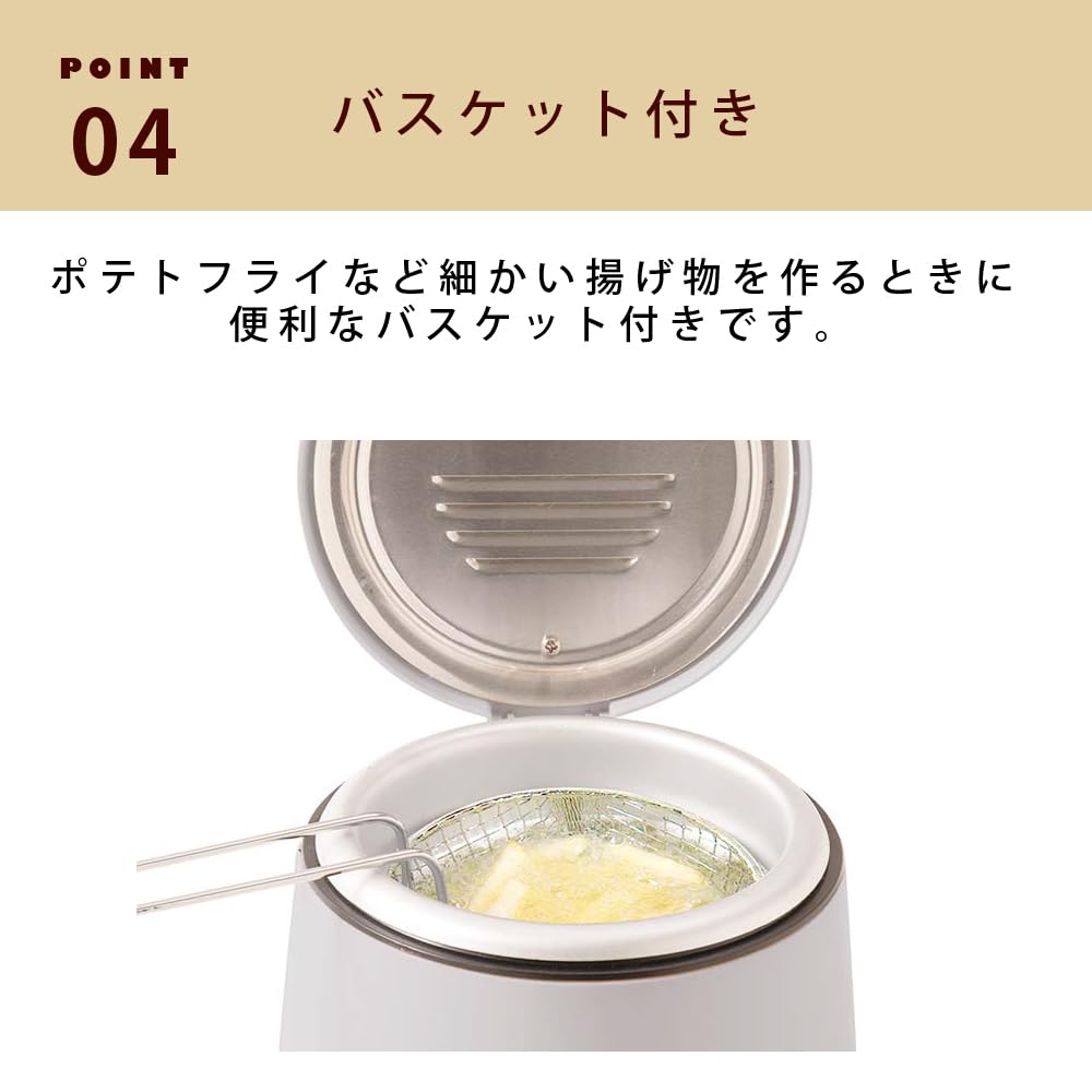 LITHON Street Food Sweets with Adjustable and Makes Apple and Fruit Perfect for Home or Includes Maker/Fryer Temperature, Basket, Grease-Proof Lid,