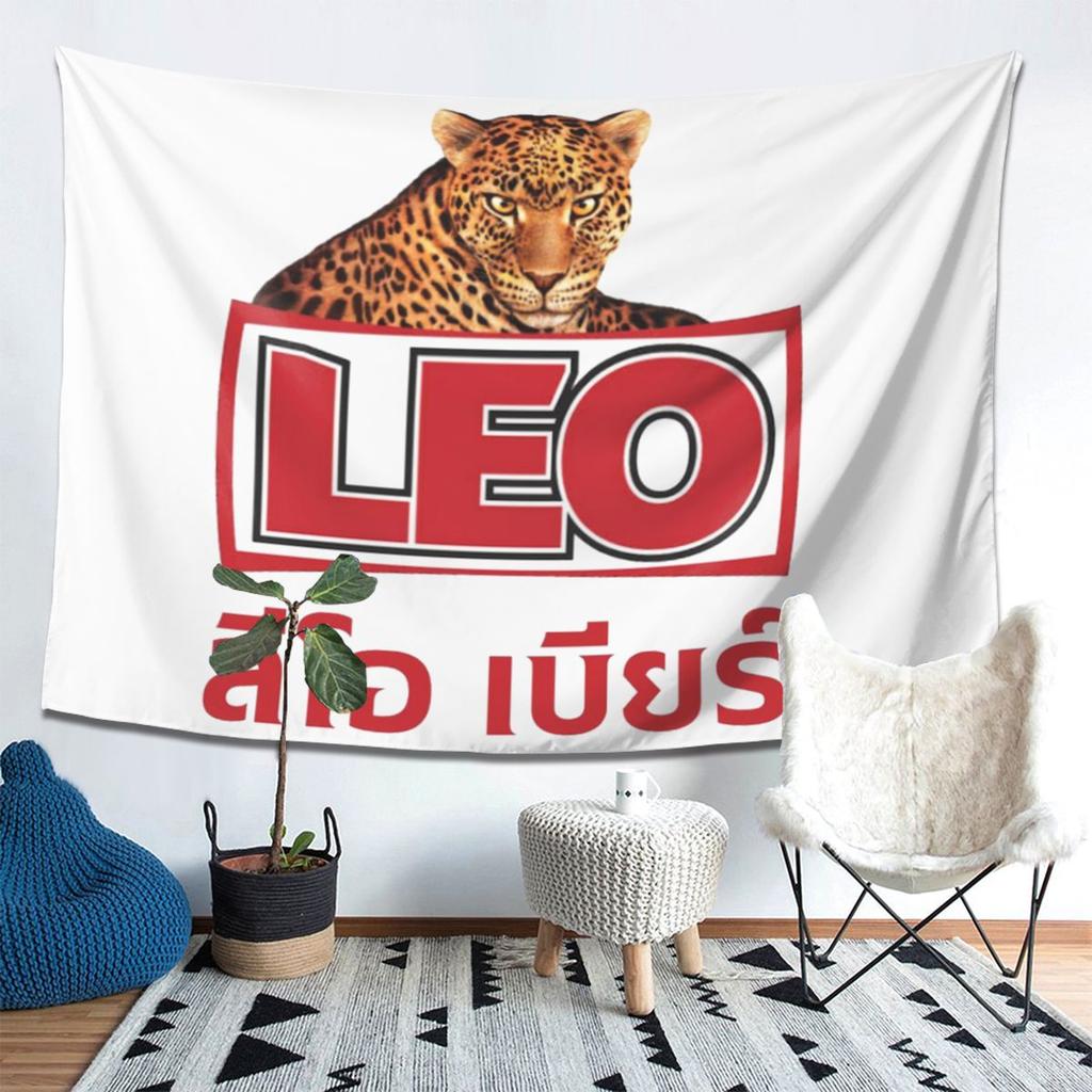 Leo Beer Bangkok Tapestry Wall Hanging Aesthetic Home Decoration Tapestries for Living Room Bedroom