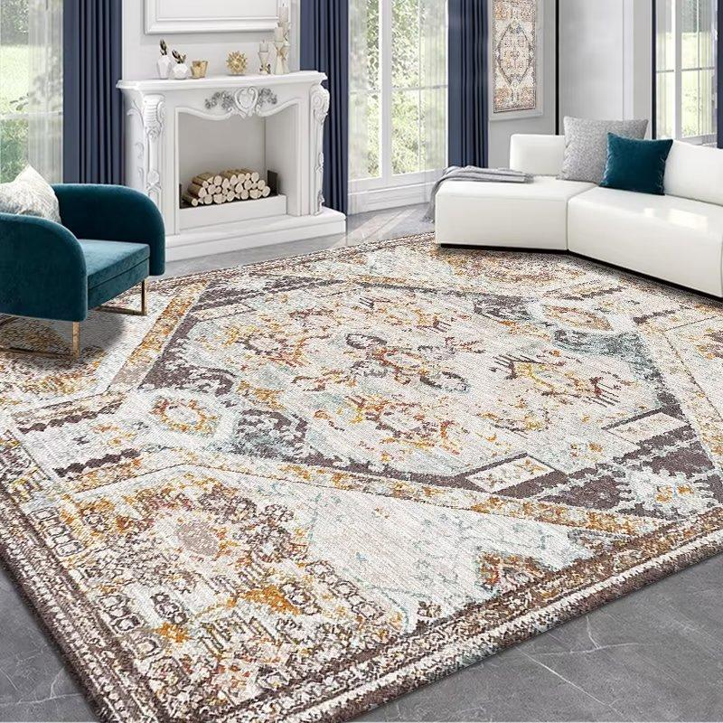 Зимний ковер для гостиной, персидский ковер в стиле ретро, ​​домашний журнальный столик, диван, полный ковер, большой коврик для ковра