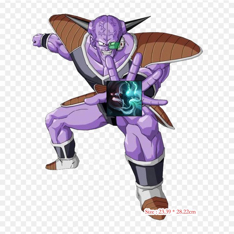 Patches For Clothes Bag Iron On Thermal Stickers Captain Ginyu Goku Pattern Washable Heat Transfer